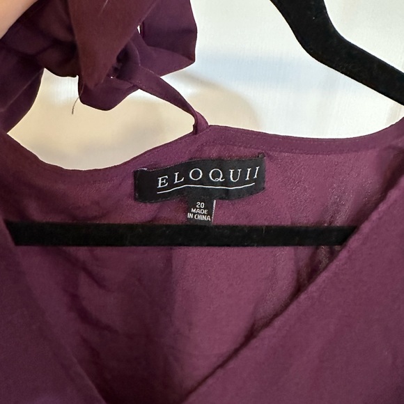 Eloquii Women’s plus size blouse with removable neck bow size 20 - Picture 2 of 5